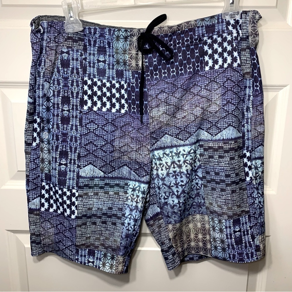 MANDUKA Blue Yoga Athletic 9' Short Lightweight Breathable Movable Coastal Sz XL - Picture 10 of 10